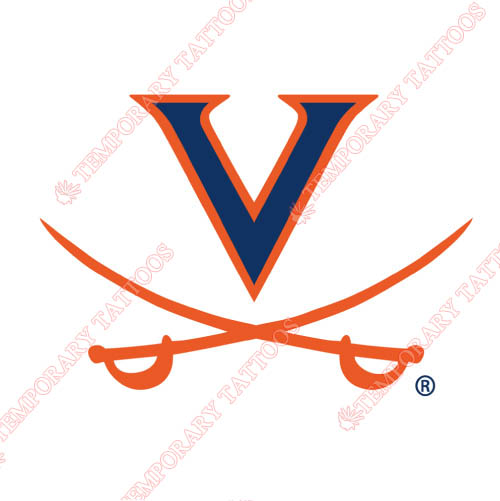 Virginia Cavaliers Customize Temporary Tattoos Stickers NO.6829